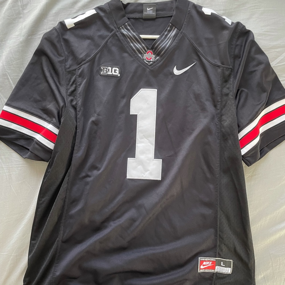 L Black Ohio State Braxton Miller #1 Jersey